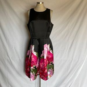 Black and floral dress
